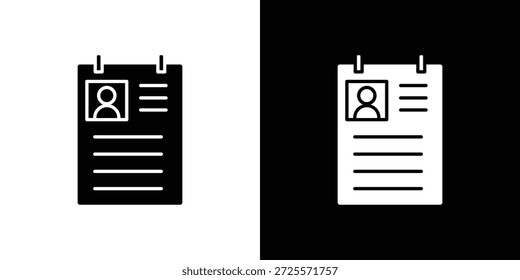 Curriculum icon in trendy stroke thin linear style.