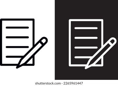 Curriculum Icon vector design black and white