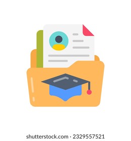 Curriculum icon in vector. Illustration