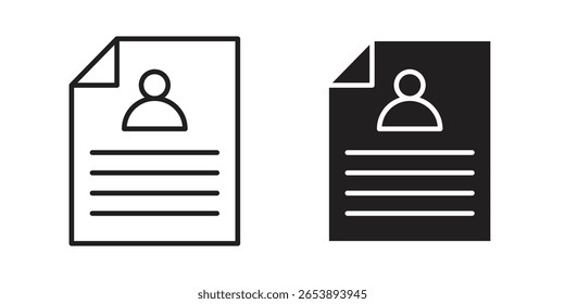 Curriculum icon vector illustration on a transparent background.