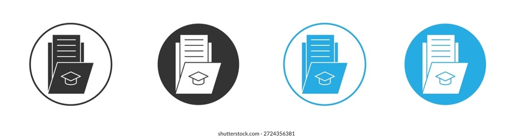 Elemento de design de ícones de currículo. ilustração vetorial em fundo branco.