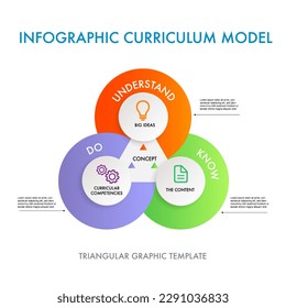 Curriculum model Infographic template chart for business marketing strategy