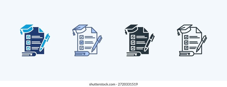 Curriculum Multiple Style Icon Collection