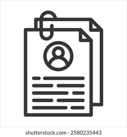 Curriculum Outline Icon Vector Illustration