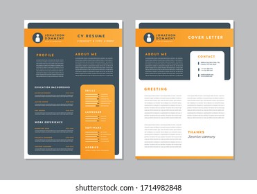 Curriculum vitae CV Resume Template Design  