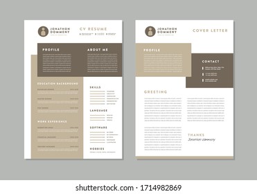 Curriculum Vitae CV Resume Template Design  