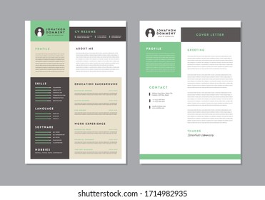 Curriculum vitae CV Resume Template Design  