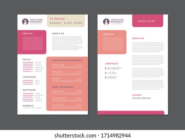 Curriculum Vitae CV Resume Template Design  