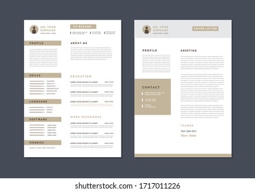 Curriculum vitae CV Resume Template Design