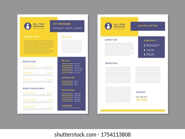 Curriculum vitae CV Resume Template Design | Personal Details for Job Application  