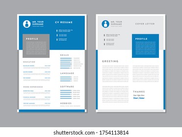 Curriculum vitae CV Resume Template Design | Personal Details for Job Application  