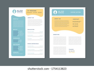 Curriculum vitae CV Resume Template Design | Personal Details for Job Application  