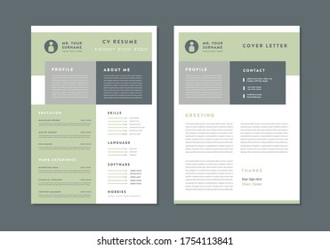 Curriculum vitae CV Resume Template Design | Personal Details for Job Application  