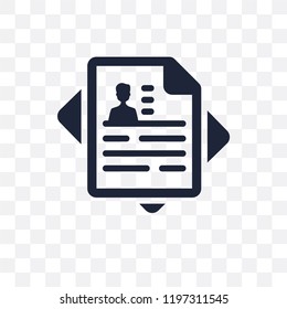 Curriculum transparent icon. Curriculum symbol design from Human resources collection.