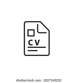 Curriculum value icon, vector curriculum value line icon, curriculum value line vector illustration