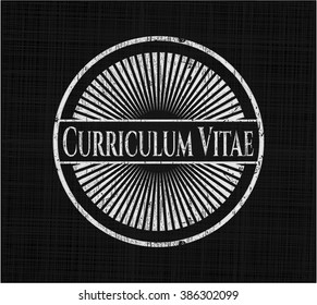 Curriculum Vitae chalk emblem