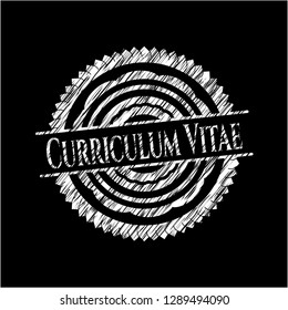 Curriculum Vitae chalkboard emblem