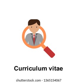 Curriculum vitae color icon. Element of business illustration. Premium quality graphic design icon. Signs and symbols collection icon for websites, web design, mobile app