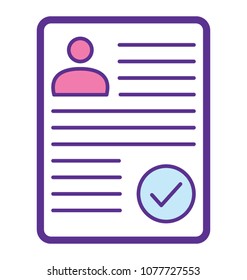 
A curriculum vitae concept of cv selection 
