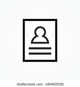 curriculum vitae CV job requirement icon design vector illustration