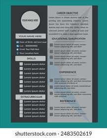 Curriculum Vitae CV Resume for Job