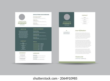 Currículum vitae CV Reanudar diseño de plantilla o detalles personales para solicitud de empleo