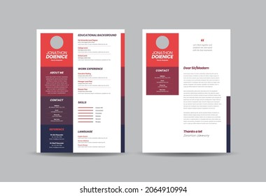 Currículum vitae CV Reanudar diseño de plantilla o detalles personales para solicitud de empleo