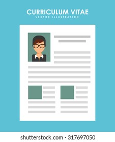 curriculum vitae design, vector illustration eps10 graphic 