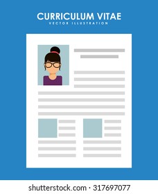 curriculum vitae design, vector illustration eps10 graphic 