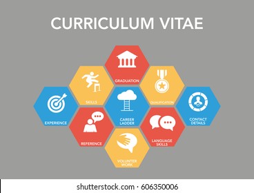 Curriculum Vitae Icon Concept