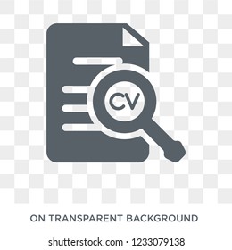 Curriculum vitae icon. Curriculum vitae design concept from Human resources collection. Simple element vector illustration on transparent background.
