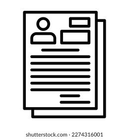 Curriculum Vitae Icon Design For Personal And Commercial use
