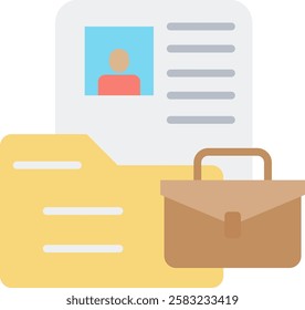 Curriculum Vitae Icon Element For Design