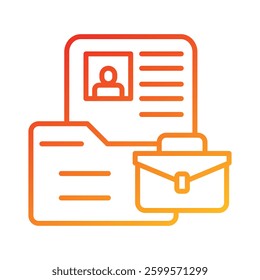 Curriculum Vitae Icon Element For Design