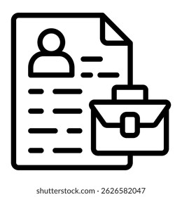 Curriculum Vitae Icon Element For Design