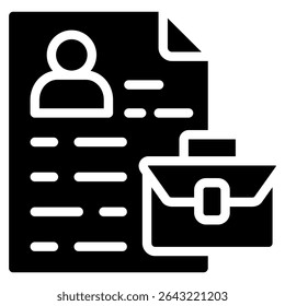 Curriculum Vitae Icon Element For Design