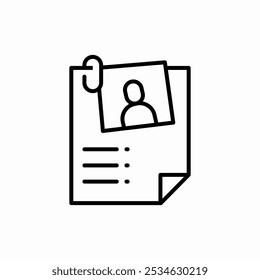 curriculum vitae icon sign vector
