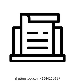 Ilustração do design do símbolo do vetor do ícone do curriculum
