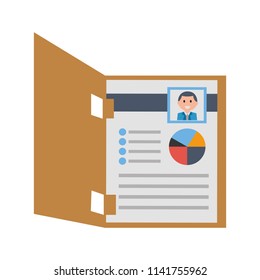 curriculum vitae isolated icon