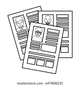 curriculum vitae isolated icon