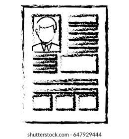 curriculum vitae isolated icon