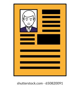 curriculum vitae isolated icon