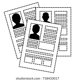 curriculum vitae isolated icon
