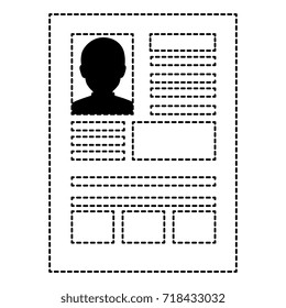 curriculum vitae isolated icon