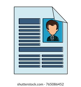 curriculum vitae isolated icon