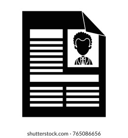 curriculum vitae isolated icon