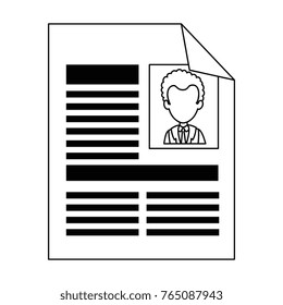 curriculum vitae isolated icon