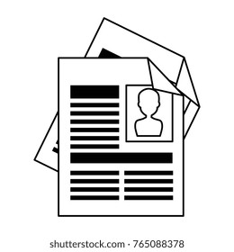 curriculum vitae isolated icon