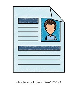 curriculum vitae isolated icon