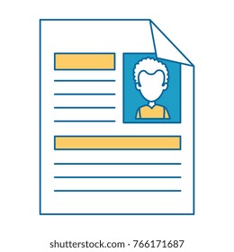 curriculum vitae isolated icon
